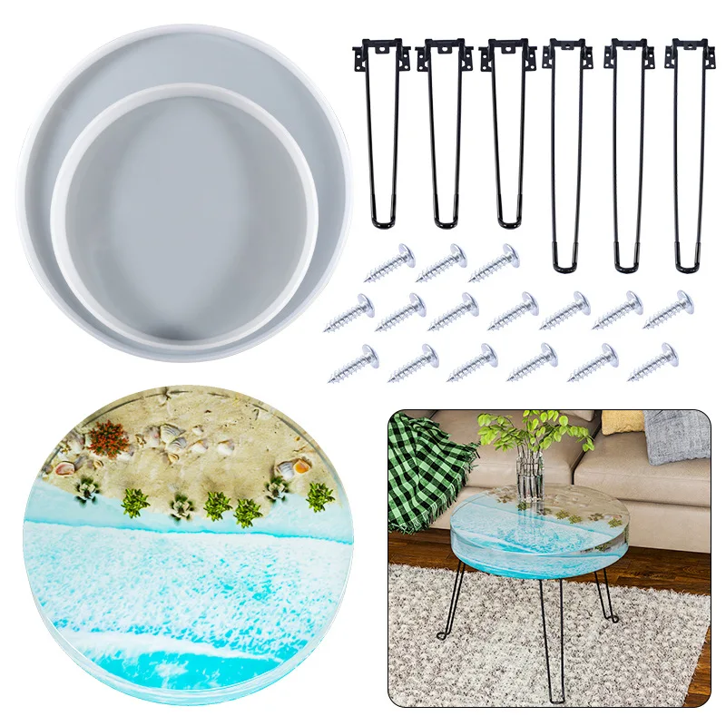 Large Round Ornament River Table Making Silicone Mold DIY Crystal Epoxy Resin Mold Epoxy Exhibition Table Diy Crafting Tools
Large Round Ornament River Table Making Silicone Mold DIY Crystal Epoxy Resin Mold Epoxy Exhibition Table Diy Crafting Tools