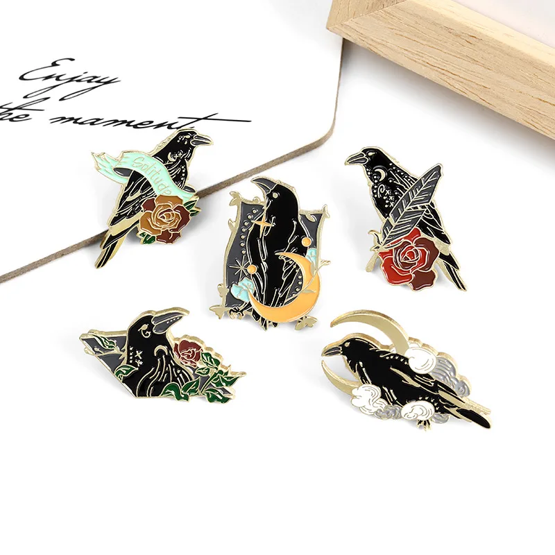 New Jewelry Animal Series Alloy Brooch Creative Cartoon Crow Birds Flying Shape Paint Badge For Christmas Party Birthday Gifts
New Jewelry Animal Series Alloy Brooch Creative Cartoon Crow Birds Flying Shape Paint Badge For Christmas Party Birthday Gifts
