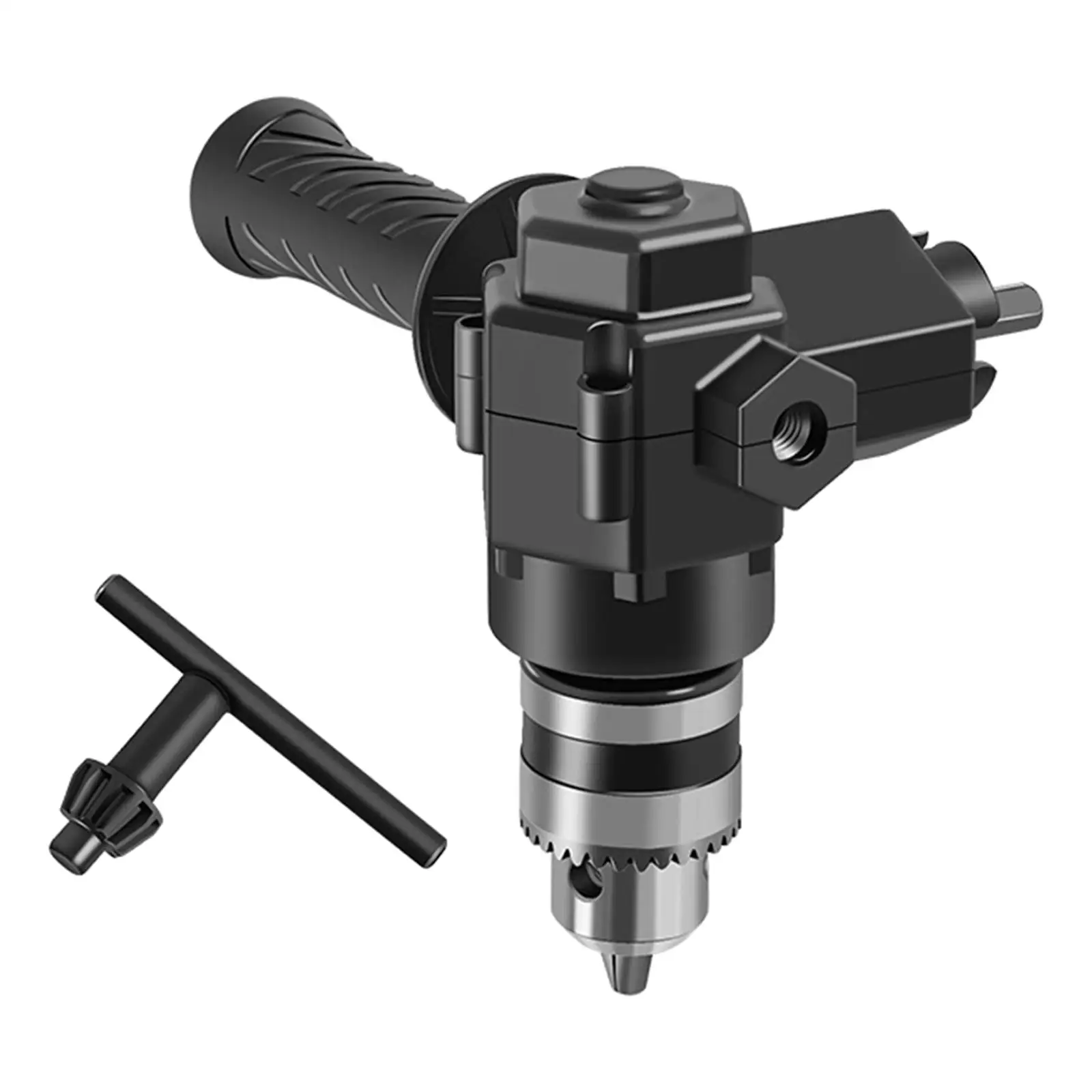 90 Degree Keyless Chuck Drill Chuck Angle Drill Impact Drill Adapter Drill Attachment for Attachments
90 Degree Keyless Chuck Drill Chuck Angle Drill Impact Drill Adapter Drill Attachment for Attachments