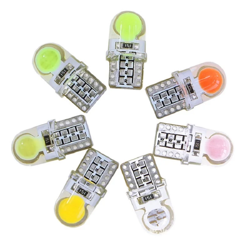 168 x T10 COB 6 SMD авто 12 В LED W5W светодиодный ные лампы 501 Светодиодная лампа силиконовый