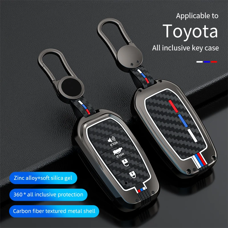 Zinc Alloy Car Key Cover Case For Toyota RAV4 Highland Coralla Hilux Fortuner Land Cruiser Camry Crown Keychain Accessories
Zinc Alloy Car Key Cover Case For Toyota RAV4 Highland Coralla Hilux Fortuner Land Cruiser Camry Crown Keychain Accessories