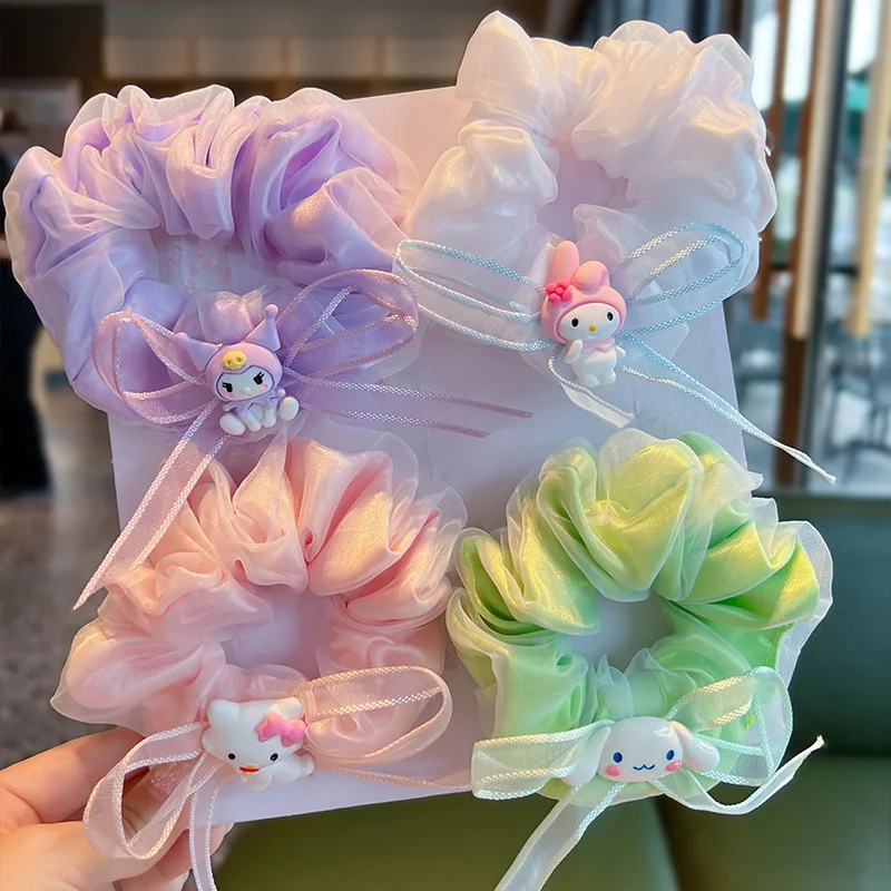 Sanrio Anime Double-layer Mesh Large Intestine Hair Ring Ball Head Rope Female Streamer Bow Hair Rope Delicate Hair Accessories
Sanrio Anime Double-layer Mesh Large Intestine Hair Ring Ball Head Rope Female Streamer Bow Hair Rope Delicate Hair Accessories