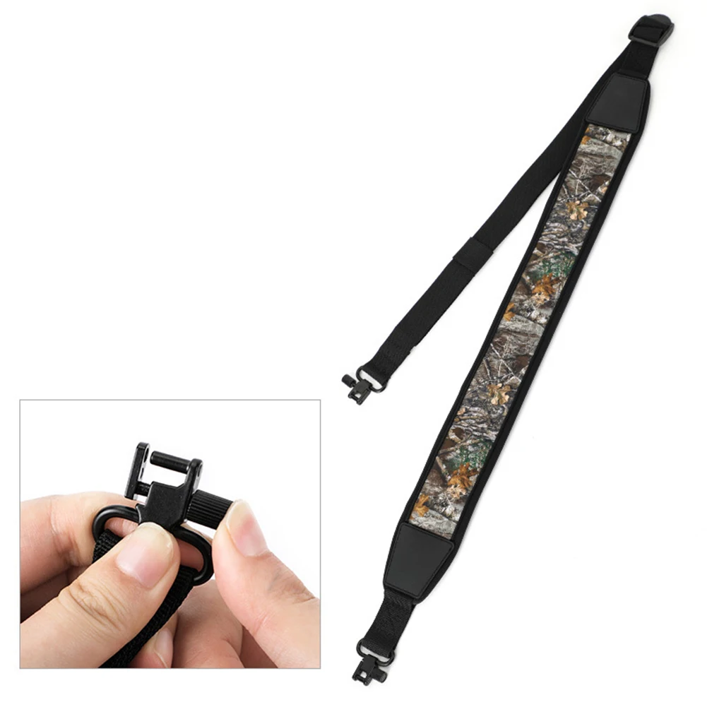 

Sling Shoulder Pad Strap Outdoor Nylon Sturdy With Non-slip Backing 1 Pc 70~130cm Length Adjustable Camouflage