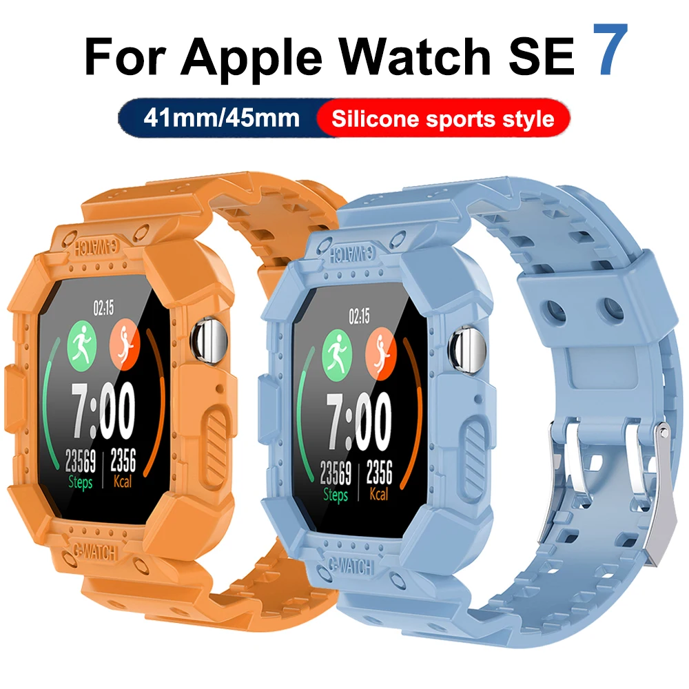 44mm Transparent TPU Case+Strap for Apple Watch Series 7 45mm Clear Band Cover for Iwatch 41mm Smart Watch Series 7 6 5 4 Correa
44mm Transparent TPU Case+Strap for Apple Watch Series 7 45mm Clear Band Cover for Iwatch 41mm Smart Watch Series 7 6 5 4 Correa
