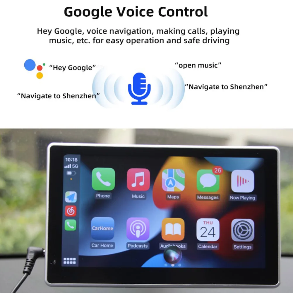 7 Inch Portable Wireless Android Auto Car Monitor Wireless Carplay Display HD Carplay Screen For Car Truck Motorcycle Scooter
7 Inch Portable Wireless Android Auto Car Monitor Wireless Carplay Display HD Carplay Screen For Car Truck Motorcycle Scooter