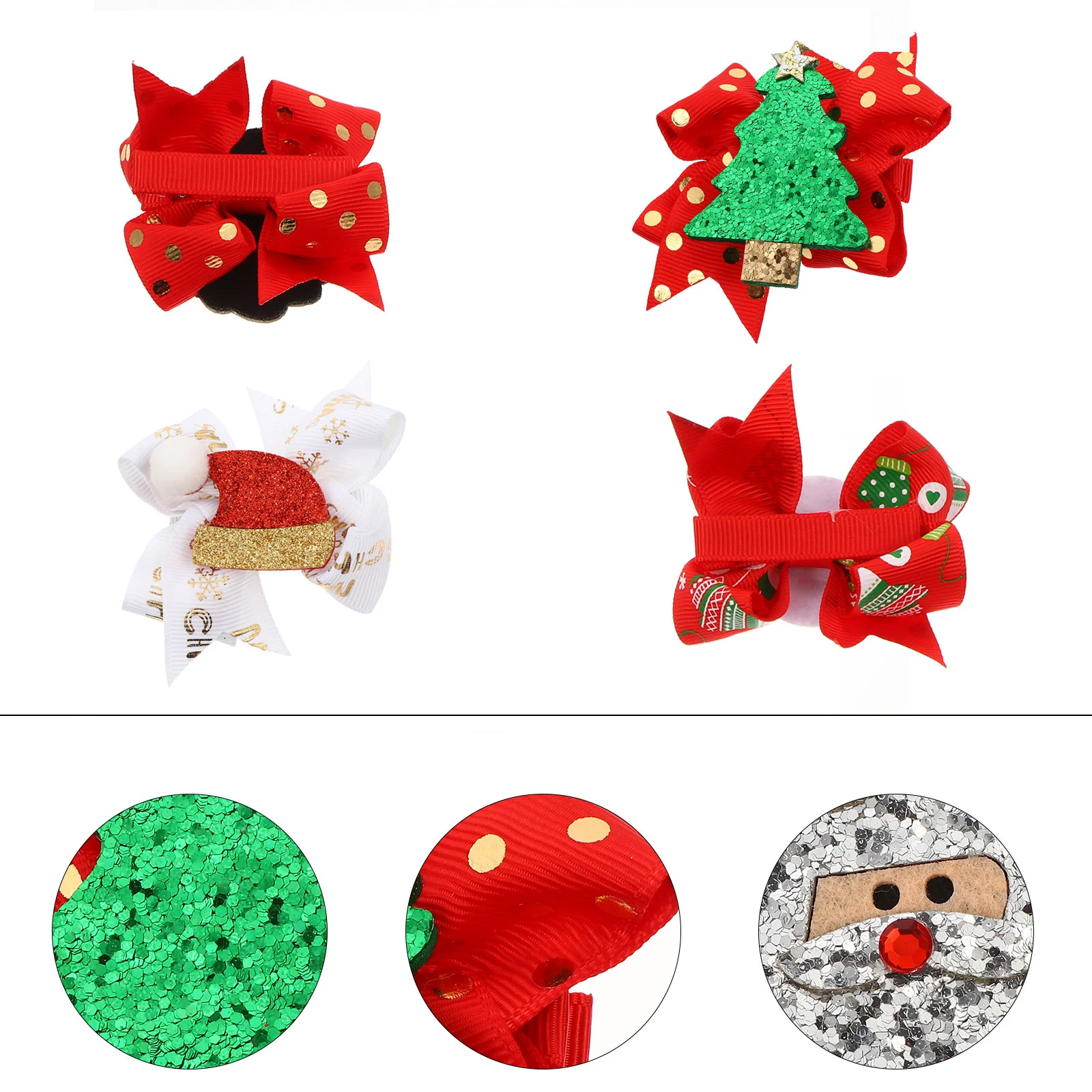 Hair Christmas Clips Clip Bow Partysequin Bowknot Headdress Barrettes Accessory Kids Hairpin Holiday Santa Clasps Girls Children
Hair Christmas Clips Clip Bow Partysequin Bowknot Headdress Barrettes Accessory Kids Hairpin Holiday Santa Clasps Girls Children