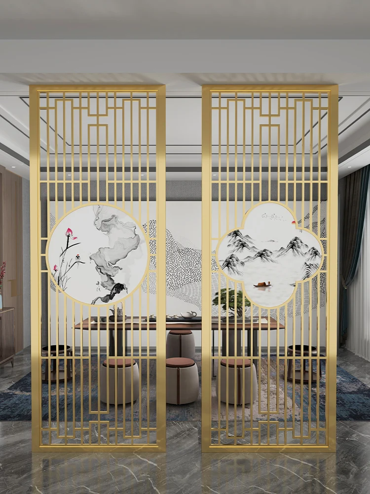 Chinese Style Stainless Steel Folding Screen Partition Hollow Metal Flower Grille Background Wall Living Room Entrance Hallway
Chinese Style Stainless Steel Folding Screen Partition Hollow Metal Flower Grille Background Wall Living Room Entrance Hallway