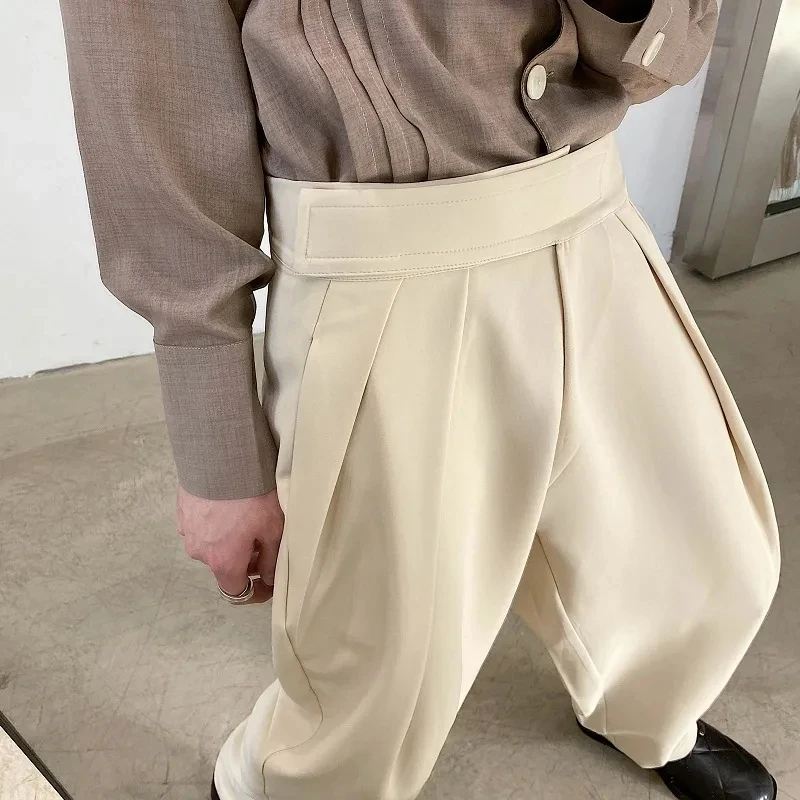 Casual Suit Pants Men Trend Harajuku Loose Korea Fashion Male Straight Trousers Wide-leg Pants Vintage High waist 2023 New 
Casual Suit Pants Men Trend Harajuku Loose Korea Fashion Male Straight Trousers Wide-leg Pants Vintage High waist 2023 New
