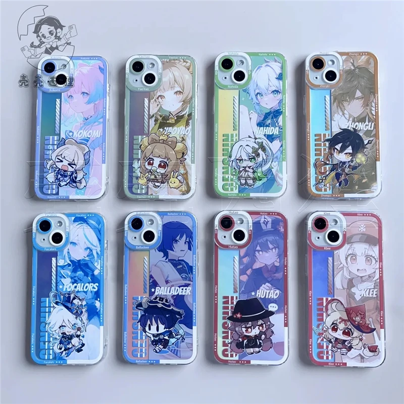 Anime Genshin Impact Q Faruzan Balladeer Sucrose Yao Focalors Laser Case for IPhone 11 12 13 14 Pro Max Plus Cover Back Toy Gift
Anime Genshin Impact Q Faruzan Balladeer Sucrose Yao Focalors Laser Case for IPhone 11 12 13 14 Pro Max Plus Cover Back Toy Gift