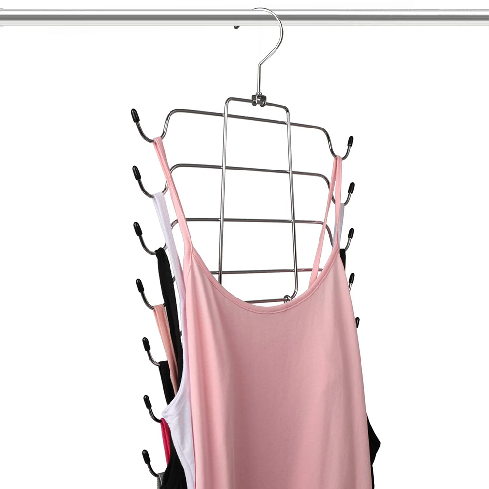 Rotated Folding Multi Use Anti Slip Clothes Rack Storage Organizer Silver Space Saving Closet Hanger Metal Practical 16 Hooks 
Rotated Folding Multi Use Anti Slip Clothes Rack Storage Organizer Silver Space Saving Closet Hanger Metal Practical 16 Hooks