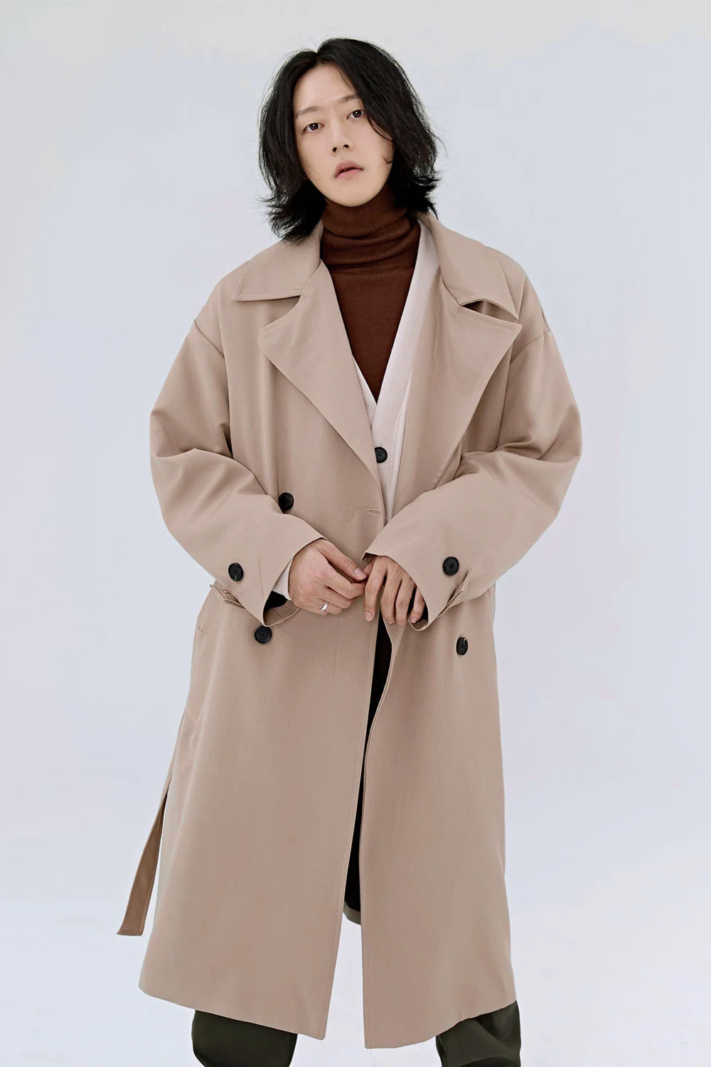 Мужская ветровка в Корейском стиле, длинная Повседневная Свободная куртка в сеточку, большие размеры, весна-осень 
Мужская ветровка в Корейском стиле, длинная Повседневная Свободная куртка в сеточку, большие размеры, весна-осень