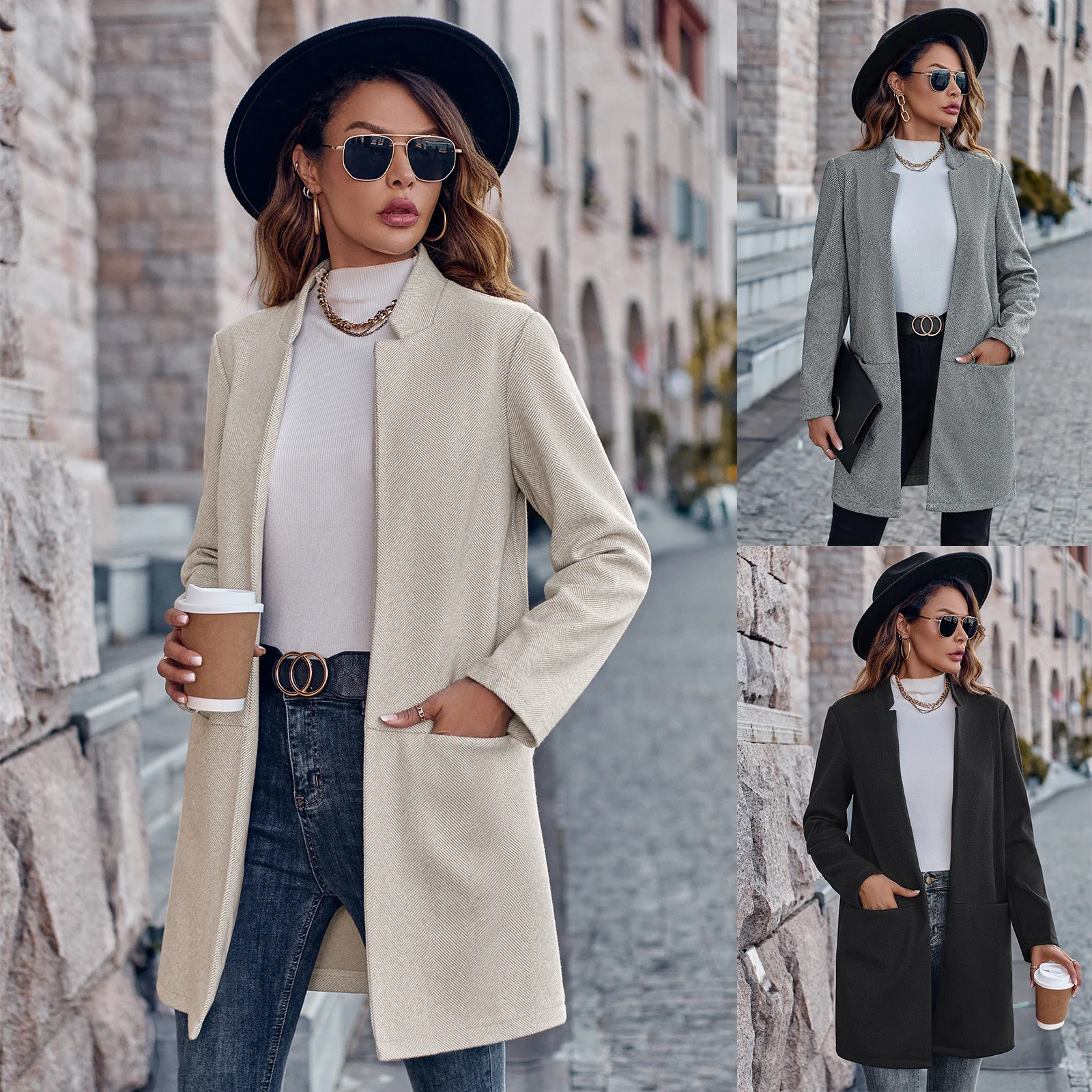 Fallow Wintertime New Style Women's Dress Fashion Cardigan Stand Collar Solid Color All-match Individuality Tide Coat
Fallow Wintertime New Style Women's Dress Fashion Cardigan Stand Collar Solid Color All-match Individuality Tide Coat