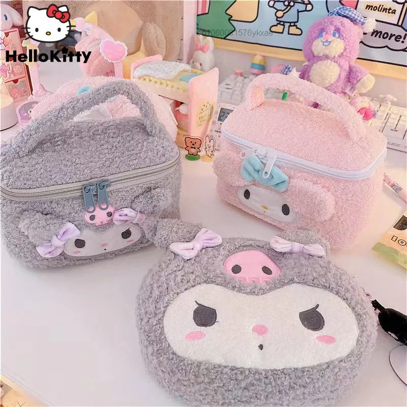Sanrio Kuromi Cosmetic Bag My Melody Plush Makeup Case Women Large-capacity Storage Bag Kawaii Cartoon Makeup Purse Box Y2k Girl
Sanrio Kuromi Cosmetic Bag My Melody Plush Makeup Case Women Large-capacity Storage Bag Kawaii Cartoon Makeup Purse Box Y2k Girl