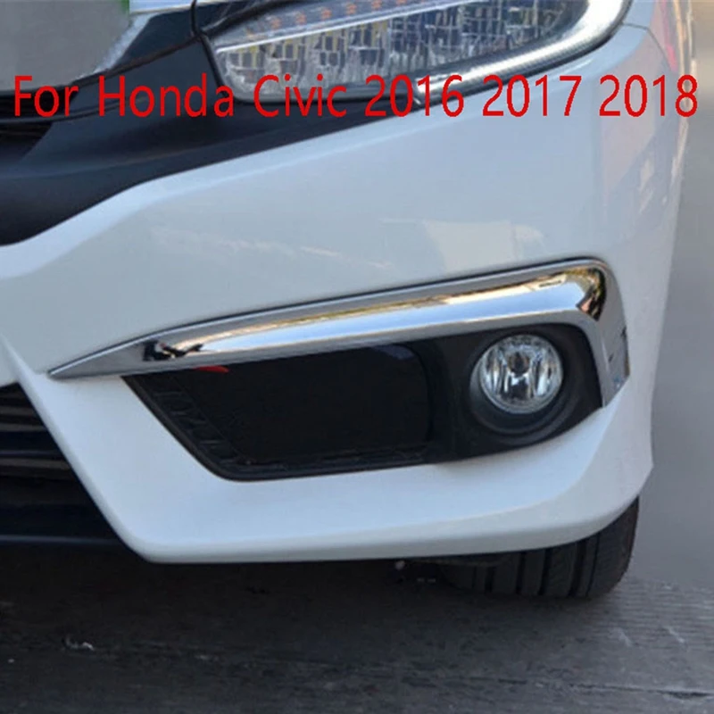 Front Fog Light Eyelid Strips Molding Trim Fog Light Eyelid Eyebrow Cover Trim for Honda Civic 2016 2017 2018
Front Fog Light Eyelid Strips Molding Trim Fog Light Eyelid Eyebrow Cover Trim for Honda Civic 2016 2017 2018