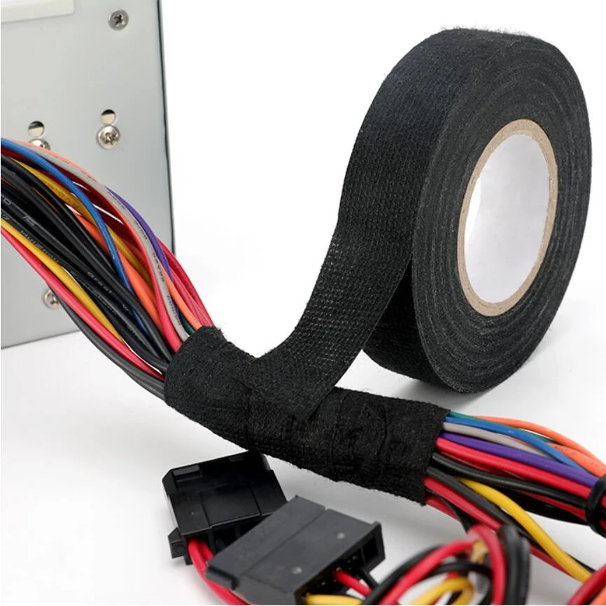 19mm 25mm Black Noise Reduction Adehsive Tape Electrical Maintenance Auto Car Wiring Harness Strapping Fabric Flannel Cloth Tape
19mm 25mm Black Noise Reduction Adehsive Tape Electrical Maintenance Auto Car Wiring Harness Strapping Fabric Flannel Cloth Tape