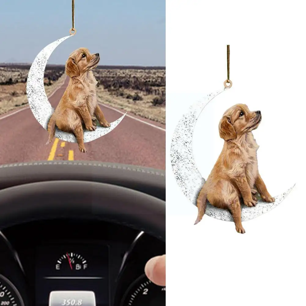 Car Rearview Mirror Pendant Dog Pendant Sitting On Ornament Teddy Hanging Puppy Moon Pendant Cute Decor Christmas Keychain Q3Z5
Car Rearview Mirror Pendant Dog Pendant Sitting On Ornament Teddy Hanging Puppy Moon Pendant Cute Decor Christmas Keychain Q3Z5