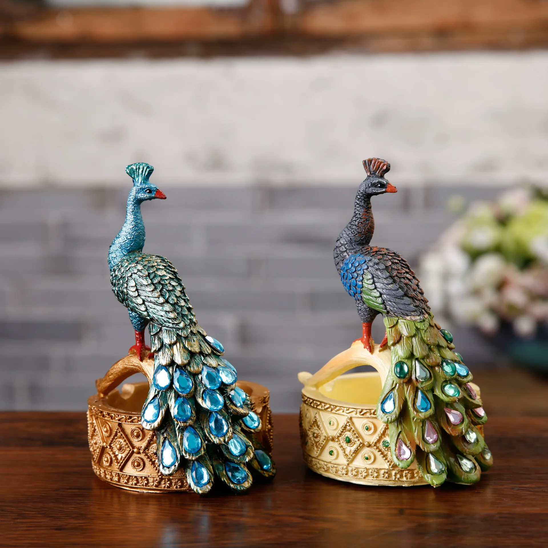 Peacock Phoenix ashtray resin crafts creative desktop decorations birthday gifts home decor
Peacock Phoenix ashtray resin crafts creative desktop decorations birthday gifts home decor