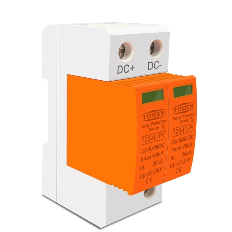 TOMZN 1Piece SPD DC 1000V 20KA-40KA Protective Low-Voltage Arrester Device Surge Protector
TOMZN 1Piece SPD DC 1000V 20KA-40KA Protective Low-Voltage Arrester Device Surge Protector