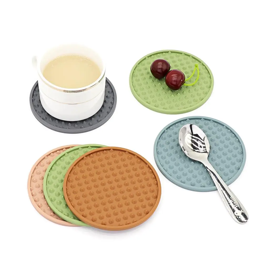 Round Silicone Mat Coaster Multi-Function Soft Thickened Anti-Skid Double Sided Use Coffee Cup Tea Cup Mat Kitchen Accessories
Round Silicone Mat Coaster Multi-Function Soft Thickened Anti-Skid Double Sided Use Coffee Cup Tea Cup Mat Kitchen Accessories