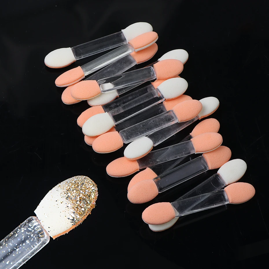 10pcs Nail Art Brush Glitter Powder Eyeshadow Applicator Double Ended Sponge Stick Make Up Cleaning Manicure Tools SANJ194 
10pcs Nail Art Brush Glitter Powder Eyeshadow Applicator Double Ended Sponge Stick Make Up Cleaning Manicure Tools SANJ194