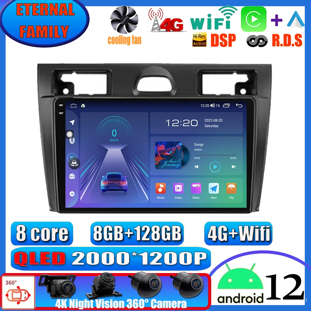 Android 12 Car Radio Player For Ford Fiesta Mk VI 5 Mk5 2002 - 2008 Stereo Carplay 2 Din DVD Multimedia GPS Navigation
Android 12 Car Radio Player For Ford Fiesta Mk VI 5 Mk5 2002 - 2008 Stereo Carplay 2 Din DVD Multimedia GPS Navigation