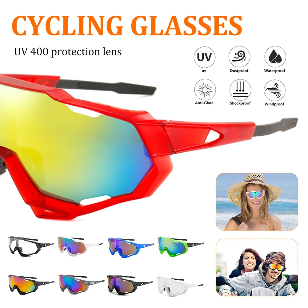 Outdoor Cycling Sunglasses UV Protection Windproof Glasses Polarized Lens Men Women Sports Sunglasses Eyewear
Outdoor Cycling Sunglasses UV Protection Windproof Glasses Polarized Lens Men Women Sports Sunglasses Eyewear
