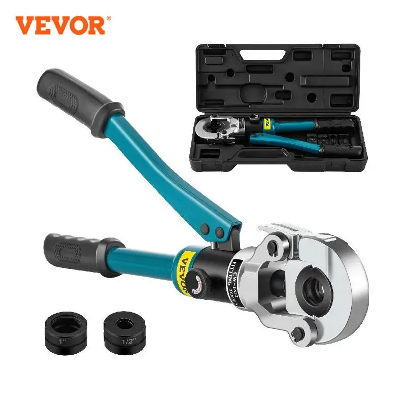 VEVOR Hydraulic Copper Pipe Pressing Plumbing Tool Kit 8T 10T Copper Sleeves Tube Fittings Crimper Clamp with 3 Jaws 1/2-1in
VEVOR Hydraulic Copper Pipe Pressing Plumbing Tool Kit 8T 10T Copper Sleeves Tube Fittings Crimper Clamp with 3 Jaws 1/2-1in