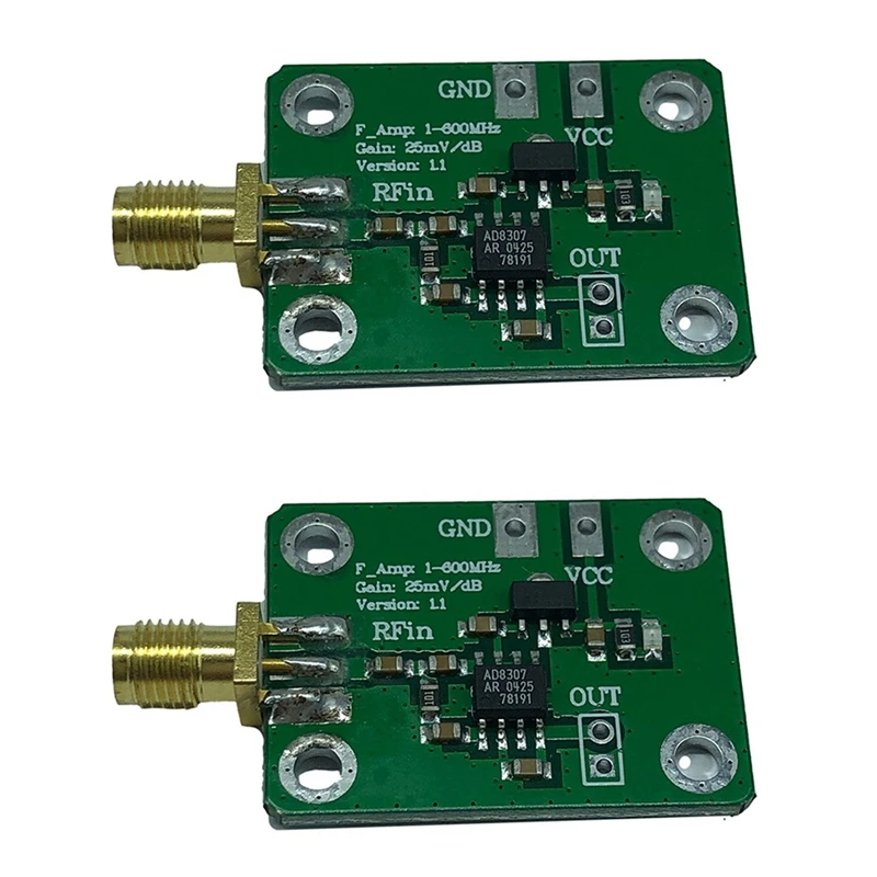 2X AD8307 RF Power Meter Logarithmic Detector Power Detection 1-600Mhz RF Detector Power Meter
2X AD8307 RF Power Meter Logarithmic Detector Power Detection 1-600Mhz RF Detector Power Meter