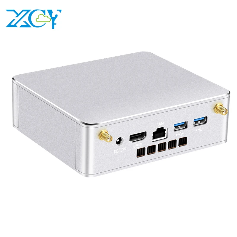 Мини-ПК XCY HTPC Windows 10 pro Linux Wifi Ultra Intel Celeron 3205U настольный компьютер недорогой мини-ПК