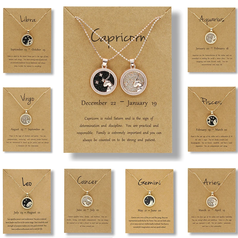 Creative Fashion 12Constellation Necklace Animal Zodiac Pendant Necklace Taurus Leo Scorpio Necklace Couple Necklace Gift
Creative Fashion 12Constellation Necklace Animal Zodiac Pendant Necklace Taurus Leo Scorpio Necklace Couple Necklace Gift