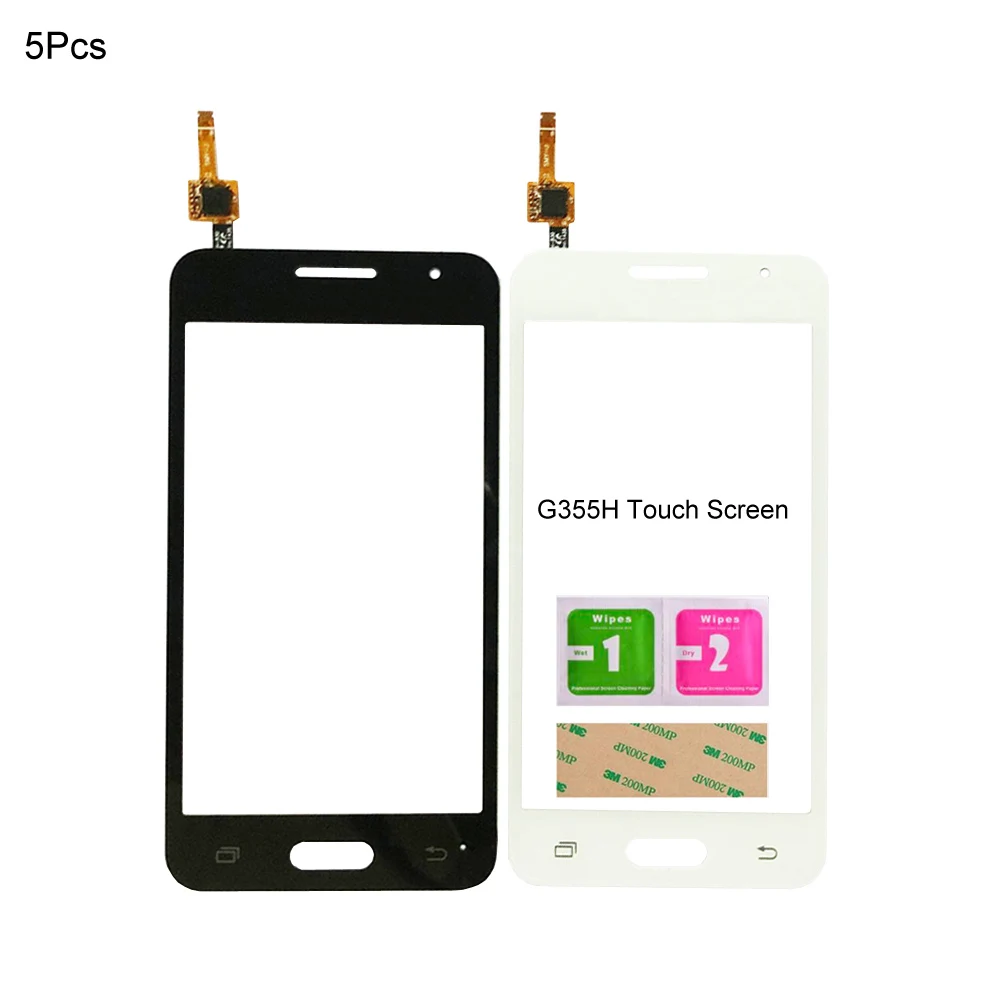 5Pcs G355H Phone Screen For Samsung Galaxy Core 2 G355H Touch Screen Digitizer Front Glass Panel Sensor Assembly Parts 
5Pcs G355H Phone Screen For Samsung Galaxy Core 2 G355H Touch Screen Digitizer Front Glass Panel Sensor Assembly Parts
