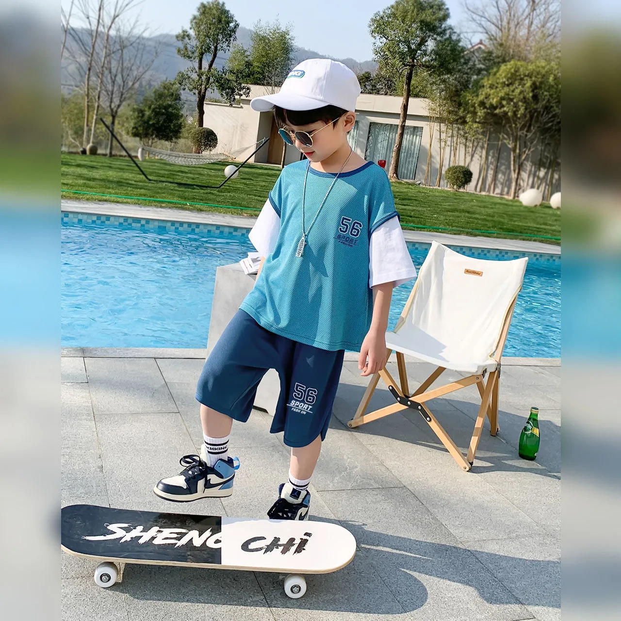 Boys' Sports Set Summer 2023 New Thin, Medium, and Big Kids' Quick Drying Short Sleeve Shorts Two Piece Set Children's Summer
Boys' Sports Set Summer 2023 New Thin, Medium, and Big Kids' Quick Drying Short Sleeve Shorts Two Piece Set Children's Summer