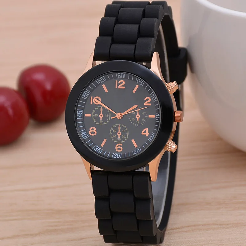 Часы наручные женские кварцевые с резиновым ремешком, модные водонепроницаемые, с круглым циферблатом
Часы наручные женские кварцевые с резиновым ремешком, модные водонепроницаемые, с круглым циферблатом