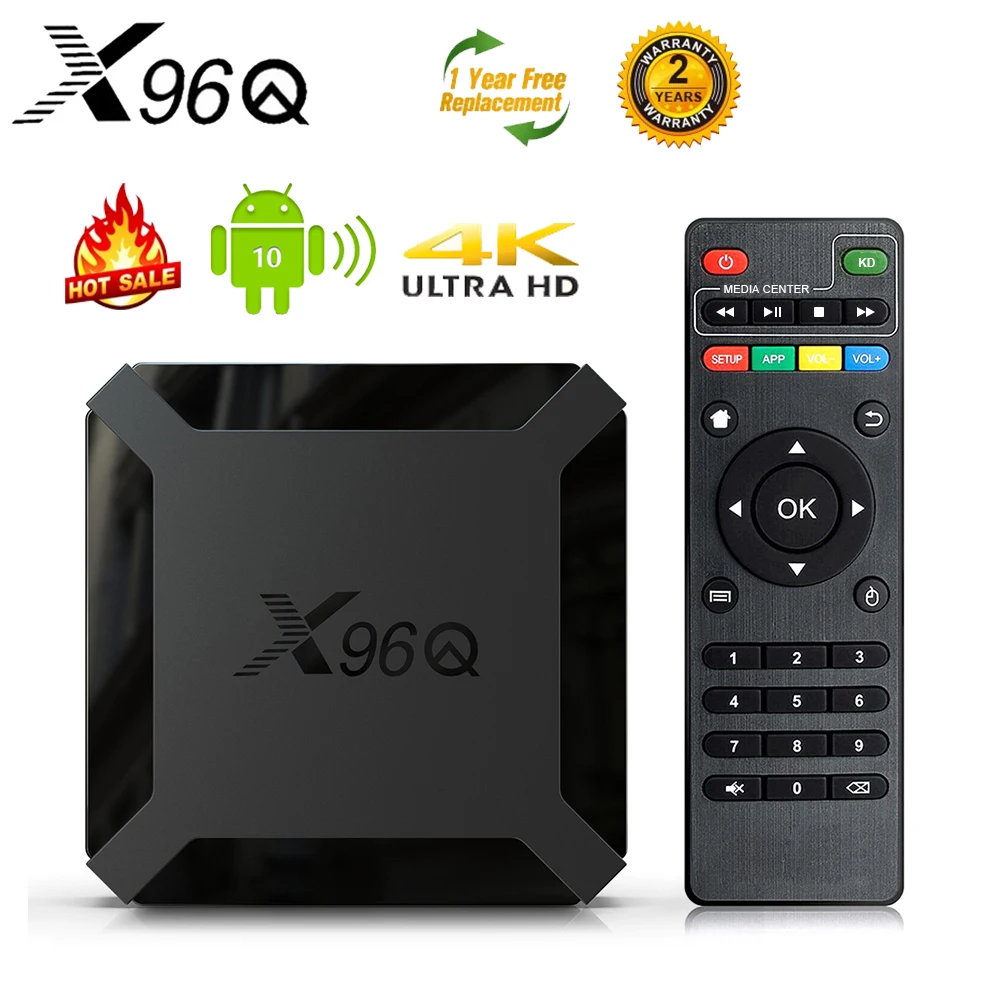 Приставка Смарт-ТВ X96Q, Android 10, Wi-Fi 2,4 ГГц, четырехъядерный Allwinner H313, 2,4 ГГц Full HD 4K
Приставка Смарт-ТВ X96Q, Android 10, Wi-Fi 2,4 ГГц, четырехъядерный Allwinner H313, 2,4 ГГц Full HD 4K