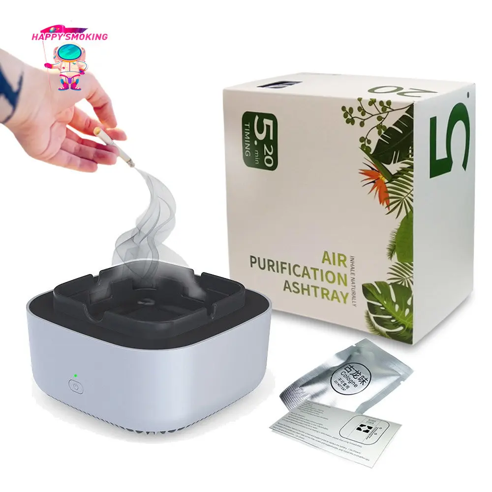 HAPPY SMOKING Cigarette Ashtray with Air Purifier Function for Filtering Second-Hand Smoke From Remove Odor Smoking Accessories
HAPPY SMOKING Cigarette Ashtray with Air Purifier Function for Filtering Second-Hand Smoke From Remove Odor Smoking Accessories
