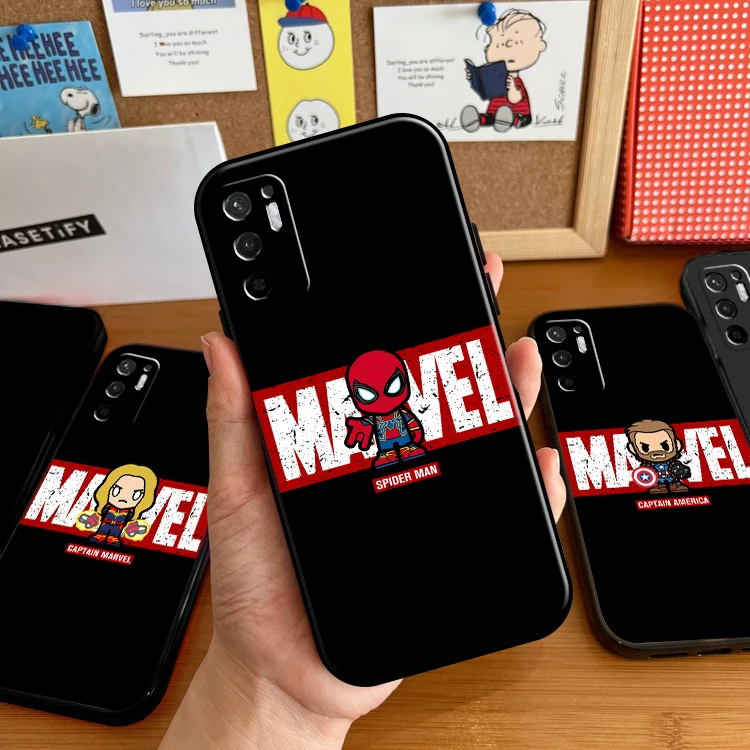 Cute Marvel Logo Case For Xiaomi Redmi Note 11 11T 11S 10 10S 10T Pro For Redmi Note 11 10 5G Phone Case Liquid Silicon Back
Cute Marvel Logo Case For Xiaomi Redmi Note 11 11T 11S 10 10S 10T Pro For Redmi Note 11 10 5G Phone Case Liquid Silicon Back