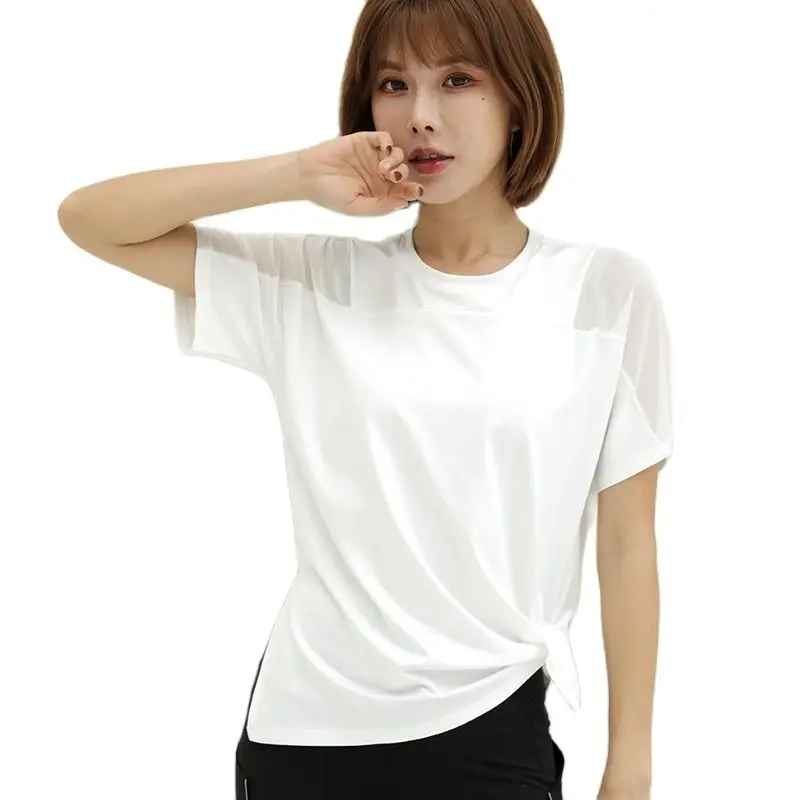 Yoga Sport Shirts Women Leisure Solid Color Workout Top Running Breathable Short Sleeve T-Shirts Female Jogging Sportswear
Yoga Sport Shirts Women Leisure Solid Color Workout Top Running Breathable Short Sleeve T-Shirts Female Jogging Sportswear