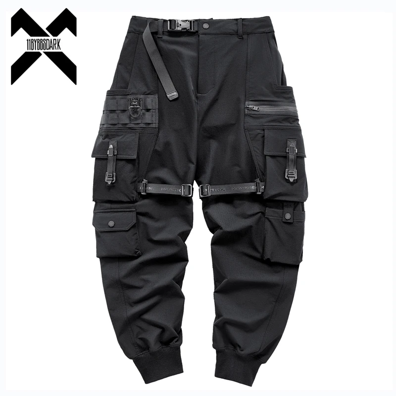 

Top Brand Tactical Cargo Pants Men Fashion Functional Multi Pockets Trousers Hip Hop Streetwear Pants Techwear Black WB765