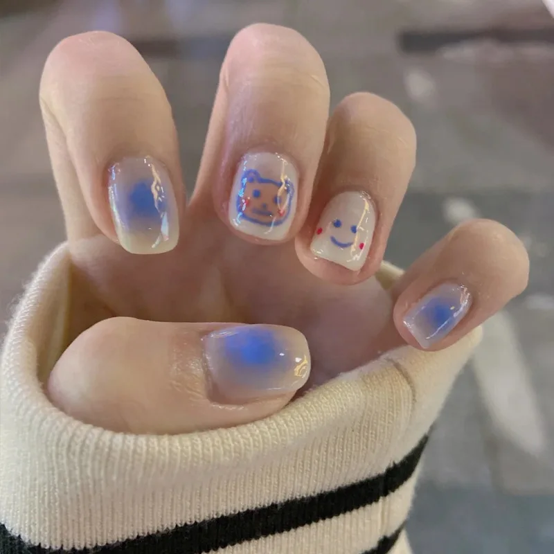 Cute Bear Nail Wear Removable Nail Short Nail Product 24 Pieces Nail Salon Supplies and Tools Acrilic Nails Set
Cute Bear Nail Wear Removable Nail Short Nail Product 24 Pieces Nail Salon Supplies and Tools Acrilic Nails Set