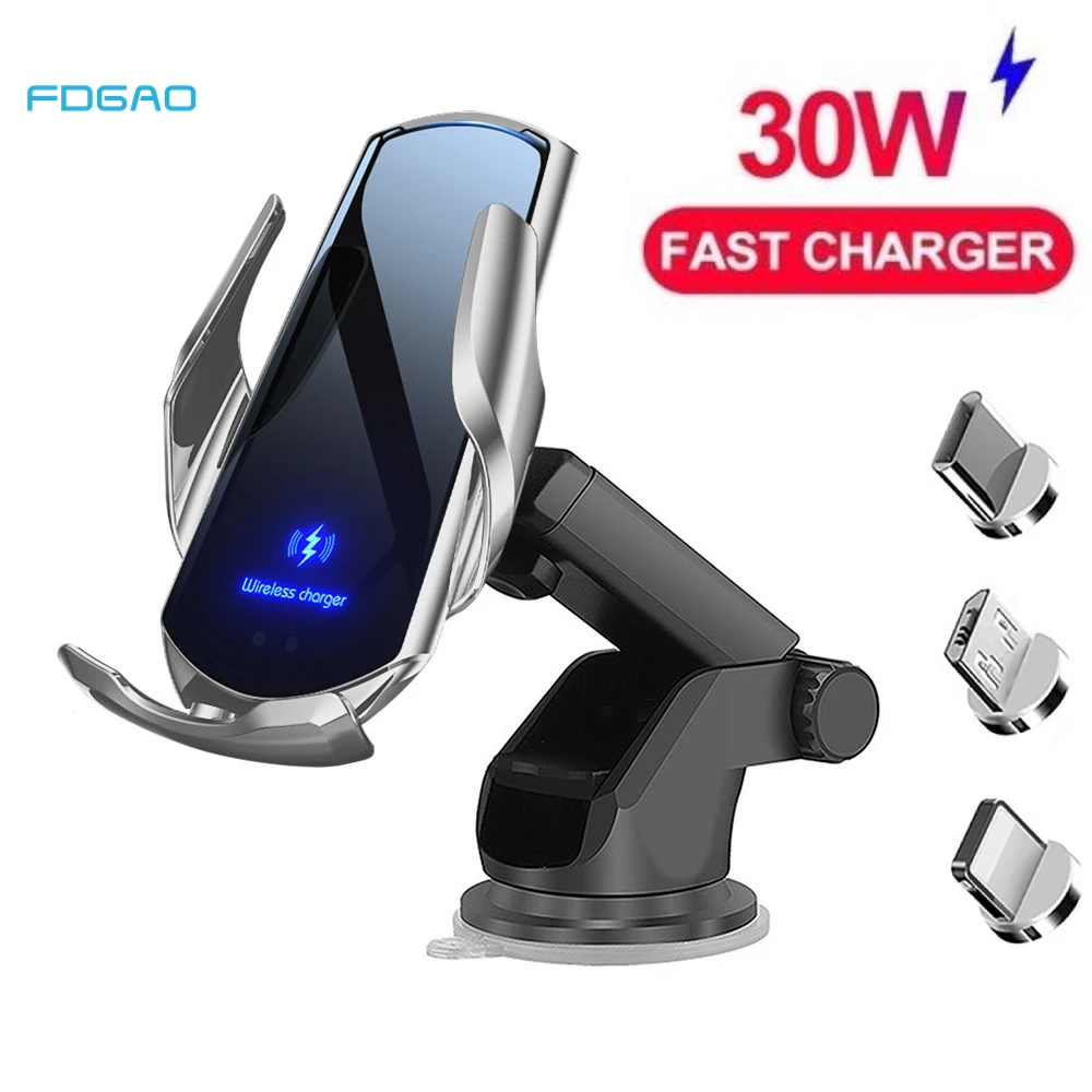 30W Car Phone Holder Wireless Charger Qi Fast Charging For iPhone 11 12 13 Pro Max Xiaomi Samsung Magnetic Wireless Car Charger
30W Car Phone Holder Wireless Charger Qi Fast Charging For iPhone 11 12 13 Pro Max Xiaomi Samsung Magnetic Wireless Car Charger