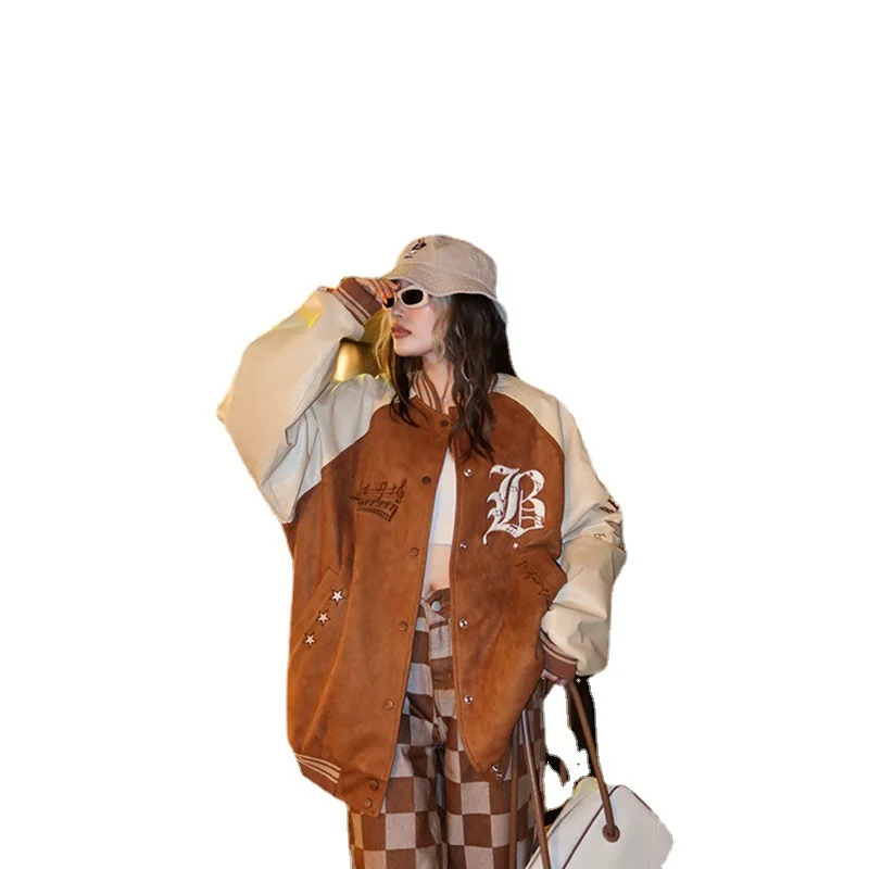 New in New in Vintage Flocking Baseball Men's and Women's Winter Thickened Street Casual Loose Jacket Cotton Jacket
New in New in Vintage Flocking Baseball Men's and Women's Winter Thickened Street Casual Loose Jacket Cotton Jacket