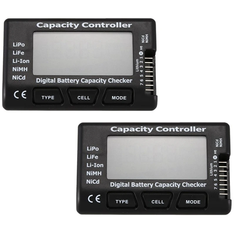 2 Pcs 7 Digital Battery Voltage Tester Checker Lipo Life Li-Ion Nicd Nimh Battery Voltage Tester Checking Controller
2 Pcs 7 Digital Battery Voltage Tester Checker Lipo Life Li-Ion Nicd Nimh Battery Voltage Tester Checking Controller
