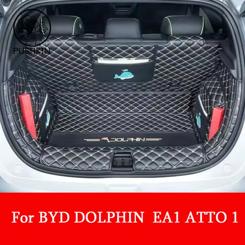 

For BYD ATTO 1 Dolphin EA1 2022 2023 Car Boot Mat Rear Trunk Liner Cargo Leather Floor Carpet Tray Protector Accessories Mats