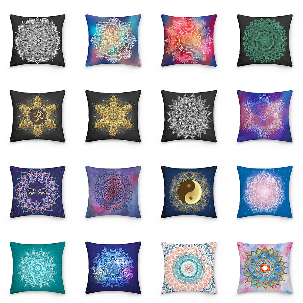 Home Decor Cushion Cover Mandala Print Polyester Pillowcase Cushion Cover For Bedroom Living Room Sofa tapete redondo
Home Decor Cushion Cover Mandala Print Polyester Pillowcase Cushion Cover For Bedroom Living Room Sofa tapete redondo