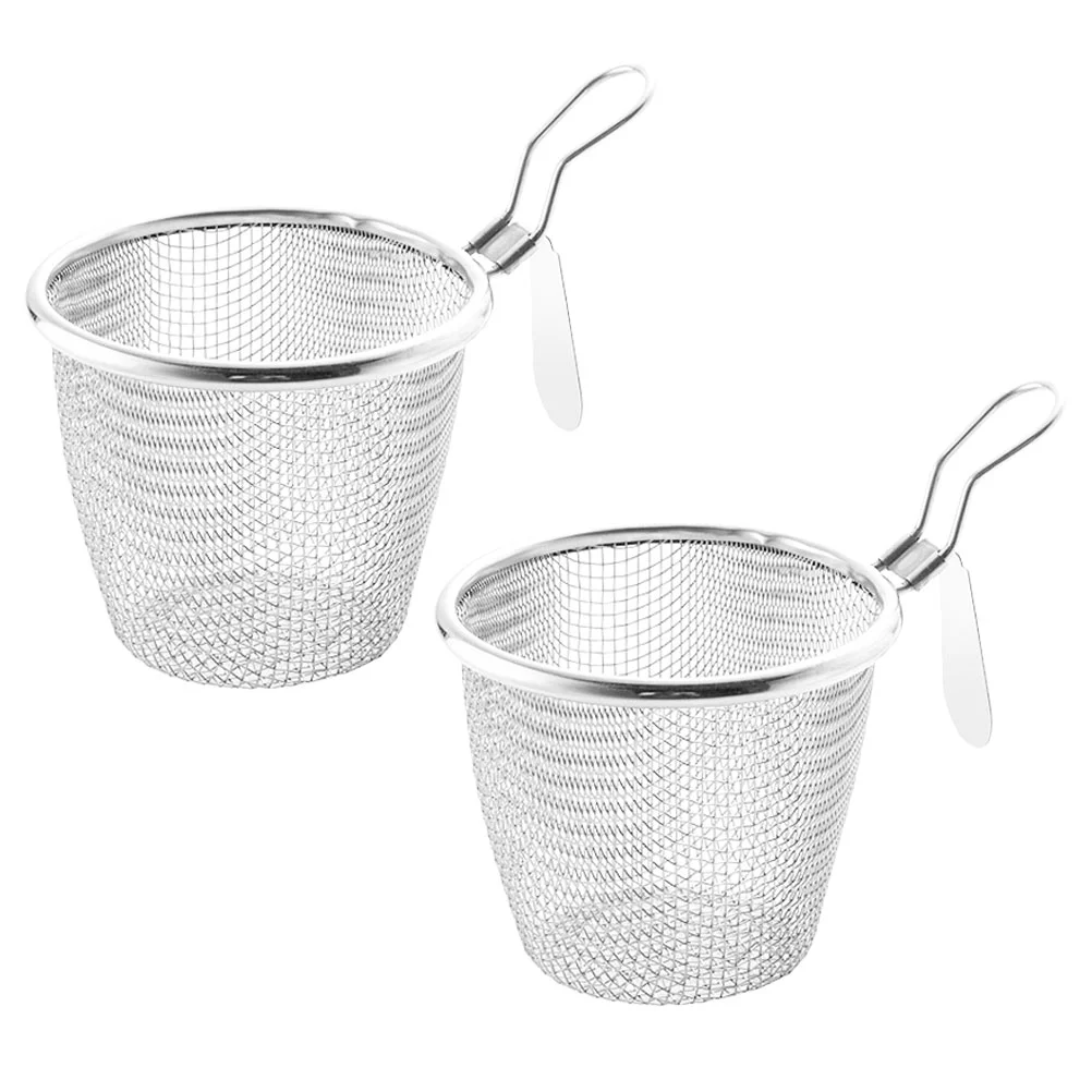 2pcs With Handle Hanging Stainless Steel Reusable Food Boiling Colander Pasta Strainer Food Strainer
2pcs With Handle Hanging Stainless Steel Reusable Food Boiling Colander Pasta Strainer Food Strainer
