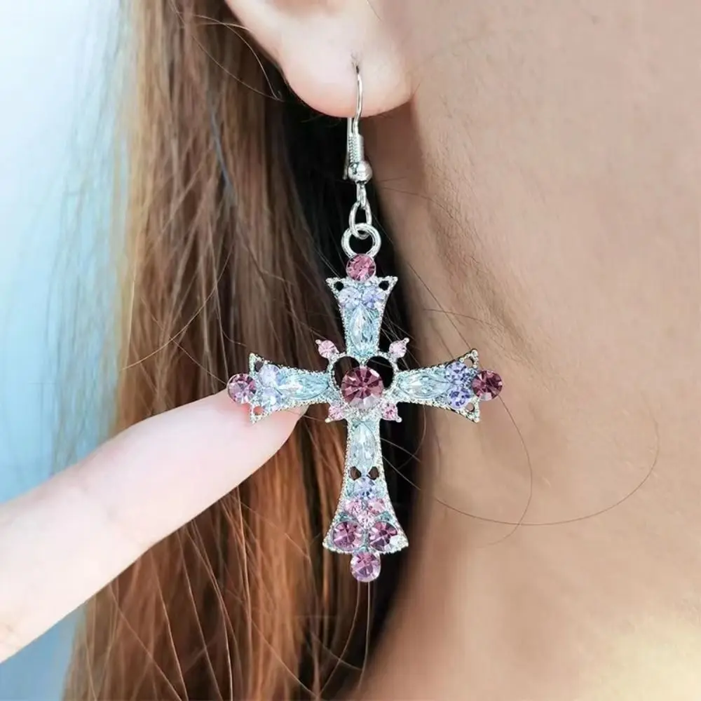 Gift Shiny Jewelry Y2K Fashion Design Exquisite Cross Earrings Korean Style Earrings Cross Pendant Women Jewelry Accessories
Gift Shiny Jewelry Y2K Fashion Design Exquisite Cross Earrings Korean Style Earrings Cross Pendant Women Jewelry Accessories