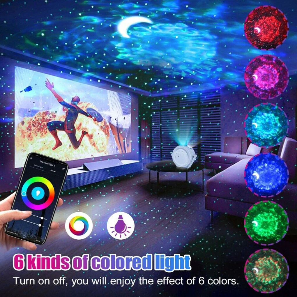 Wifi App Starry Sky Projector Galaxy Projector Stars Moon Ocean Voice Music Control Led Night Light Lamp For Kid Gift Smart Life
Wifi App Starry Sky Projector Galaxy Projector Stars Moon Ocean Voice Music Control Led Night Light Lamp For Kid Gift Smart Life