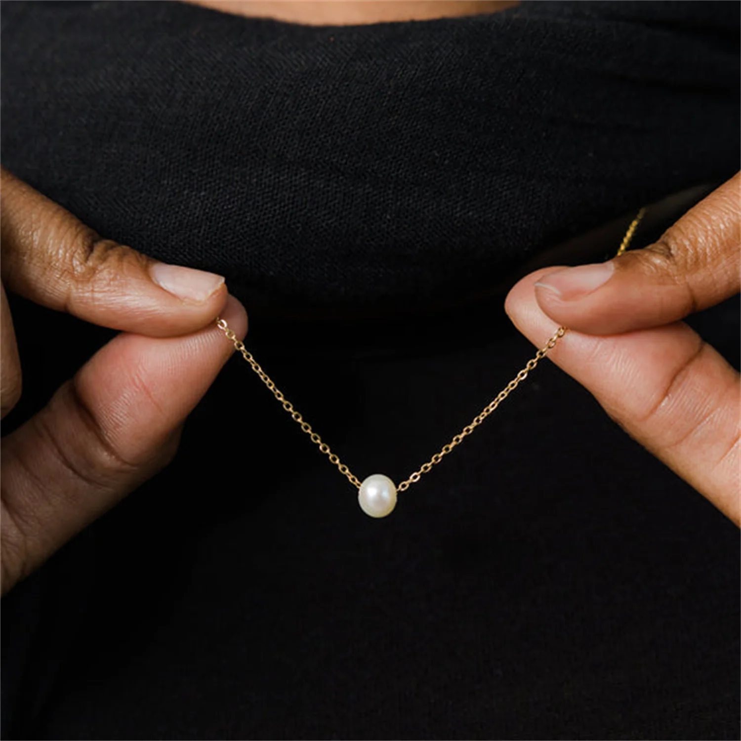 Stainless Steel Beaded Pearl Necklace Classic Pearl Necklace Turning Bead Necklace Adjustable Necklace Gift for Woman Jewelry
Stainless Steel Beaded Pearl Necklace Classic Pearl Necklace Turning Bead Necklace Adjustable Necklace Gift for Woman Jewelry