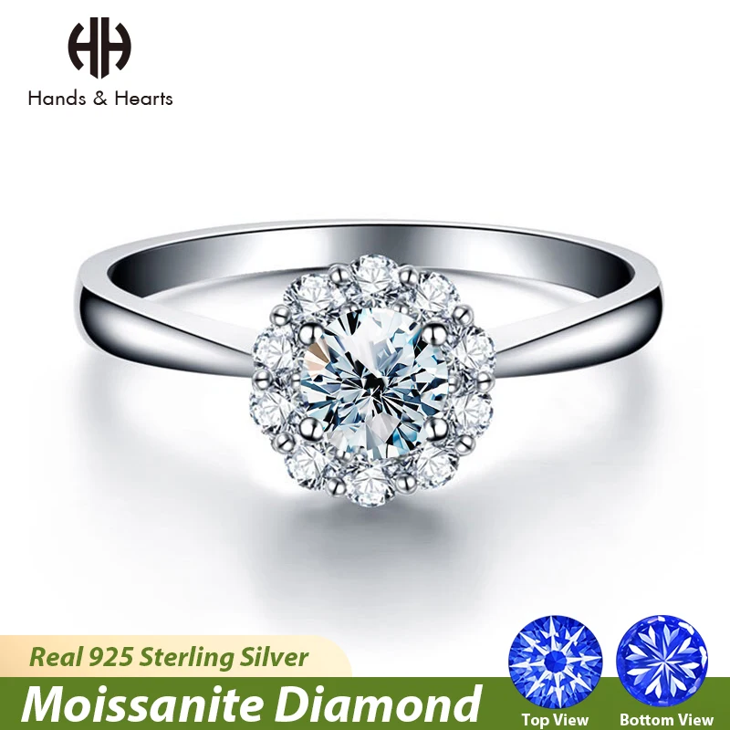 H & H Luxury Moissanite Diamonds Halo Rings for Women 925 Sterling Silver Matching Wedding Engagement New Solitaire Fine Jewelry
H & H Luxury Moissanite Diamonds Halo Rings for Women 925 Sterling Silver Matching Wedding Engagement New Solitaire Fine Jewelry