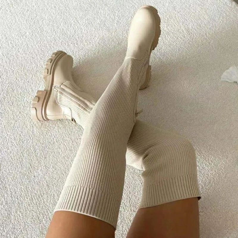 Ladies Knee High Boots Womens Thick Heel Slim Winter Plus Velvet Stretch Boots High Heel Large Size Suede Boots Plus Size
Ladies Knee High Boots Womens Thick Heel Slim Winter Plus Velvet Stretch Boots High Heel Large Size Suede Boots Plus Size